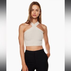 ARITZIA Sculpt Knit Criss Cross Cropped Tank